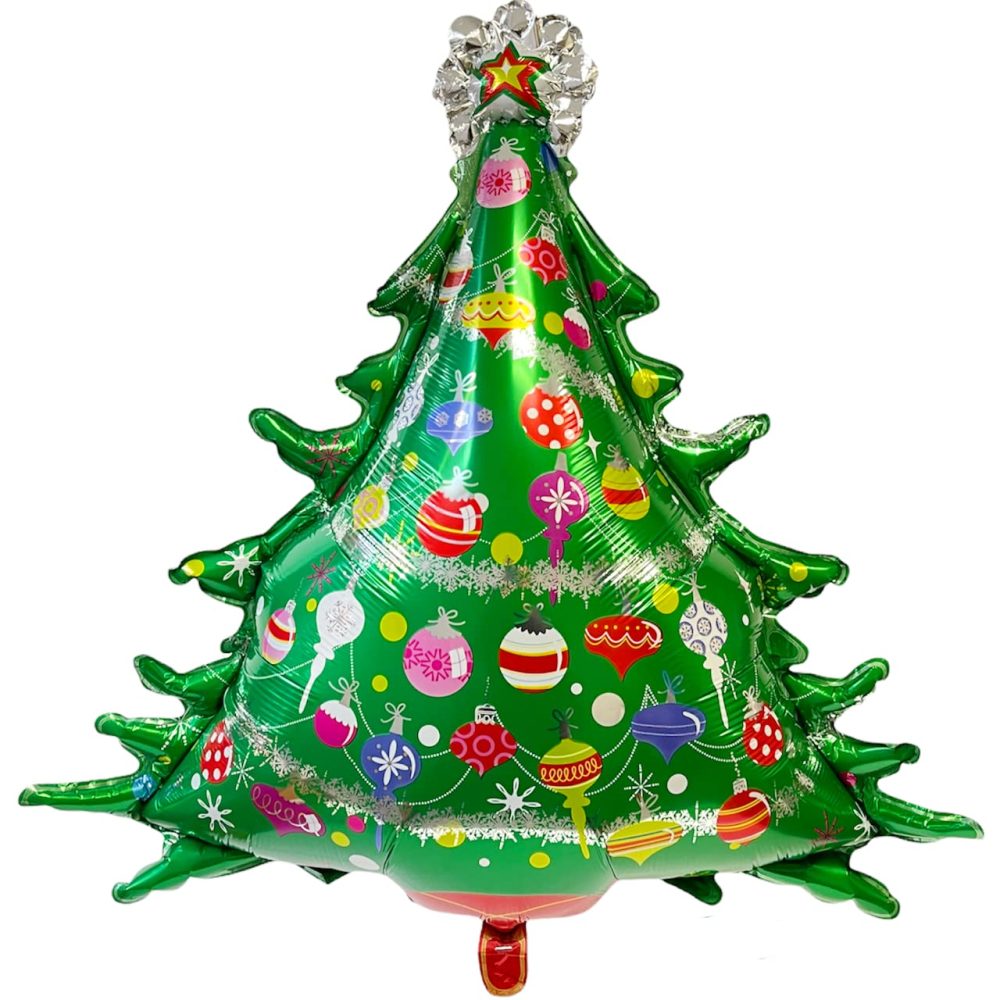 Cathy's toy shop Christmas LARGE Santa Snowman Xmas Tree 31" Foil Helium UP Balloon Party (Large Foil Xmas Tree Balloon)