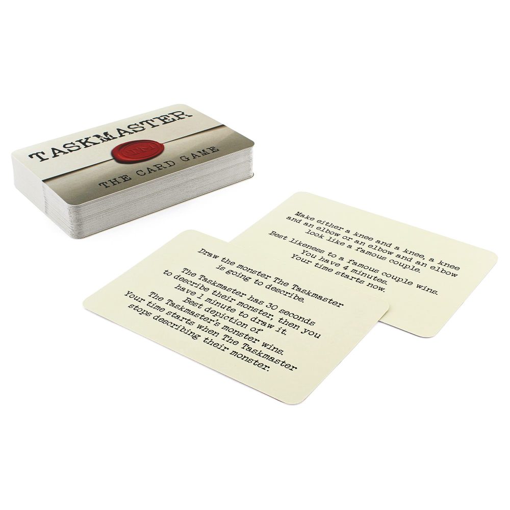 Ginger Fox Taskmaster Card Game | Compete in Hilarious Tasks From The Show | Play Inside or Outside Entertain The Family This Christmas | Secret Santa Gift | Ideal Stocking Filler Size - Image 2