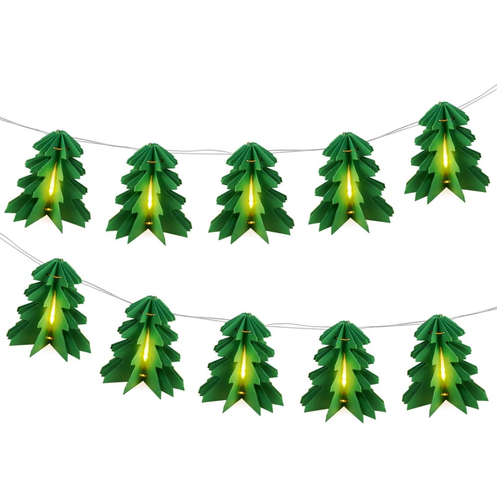 SUNBEAUTY Christmas String Lights LED Santa Claus Hat Tree Fairy Lights Twinkle Christmas Lights Indoor Outdoor for Party Wedding Xmas Decoration