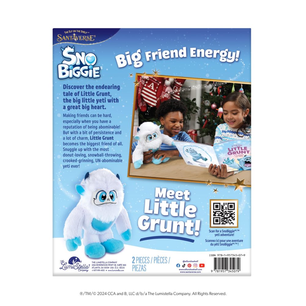 The Elf on the Shelf SnoBiggie Little Grunt Plush Yeti and Book - Image 2