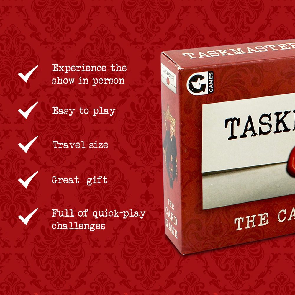 Ginger Fox Taskmaster Card Game | Compete in Hilarious Tasks From The Show | Play Inside or Outside Entertain The Family This Christmas | Secret Santa Gift | Ideal Stocking Filler Size - Image 4