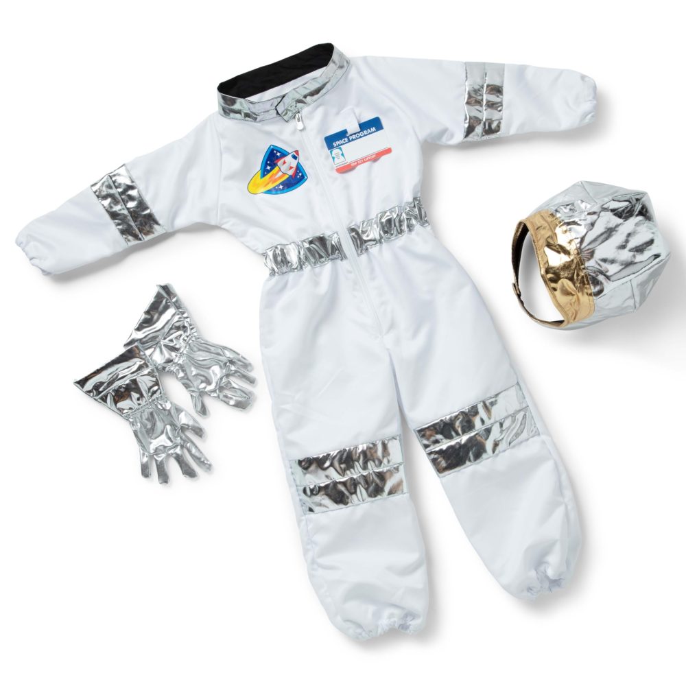 Melissa & Doug Kids Astronaut Costume Role Play Toys | Fancy Dress for Kids & Toddlers | Astronaut Costumes for Kids | Kids Dressing Up Clothes for Girls or Boys | Pretend Play Gifts Kids Age 3-6