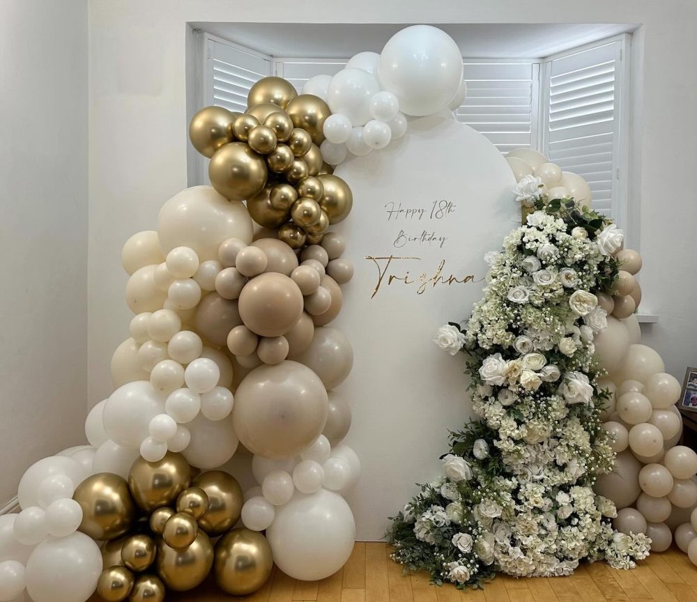 Cream and Sand Gold Balloons Set, 12 Inch Double Stuffed Beige Balloons with Metallic Chrome Champagne Nude Neutral Cream White Balloon for Bridal Baby Shower Birthday Wedding Party Decorations - Image 5