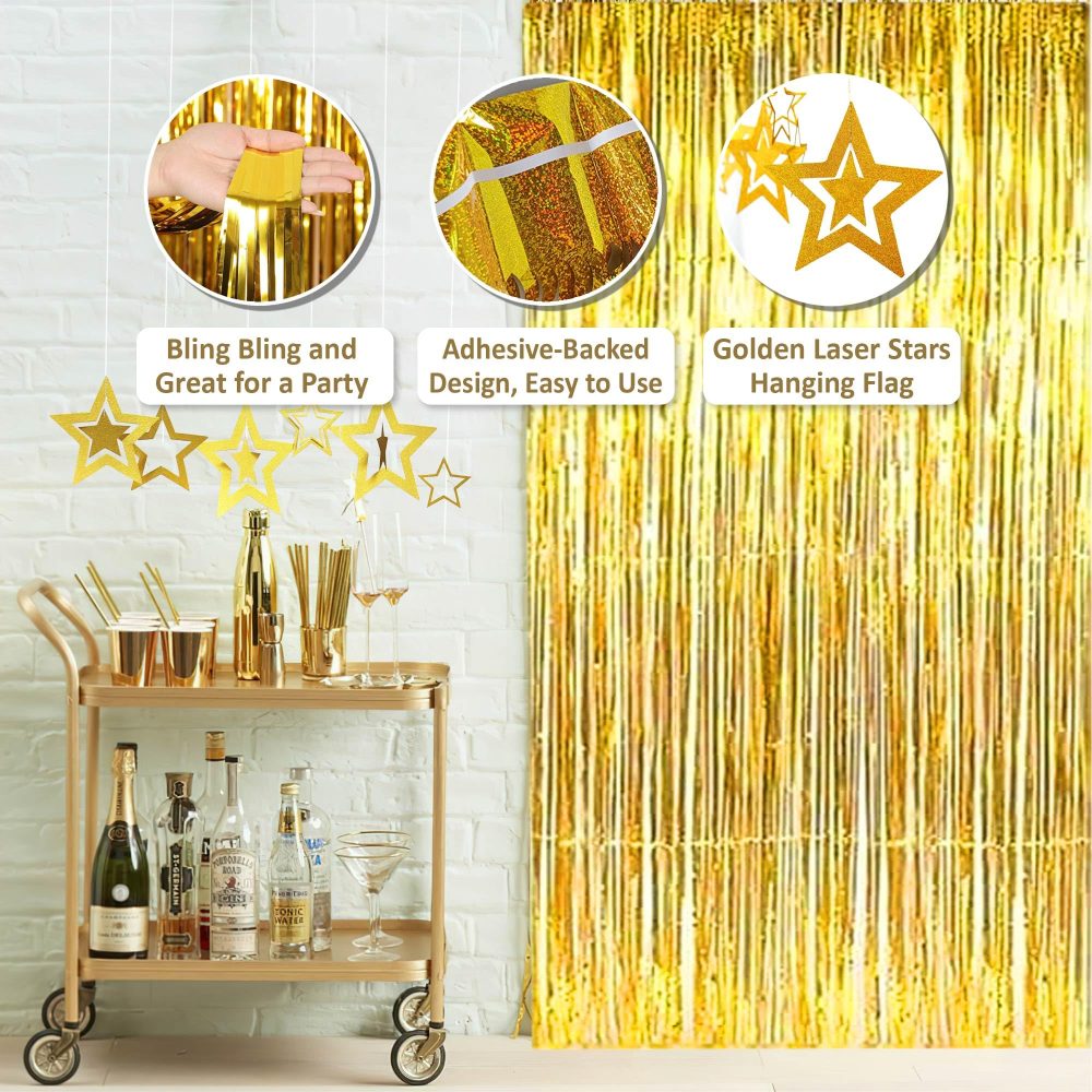 LKFDTW 18th Birthday Decoration for Girl, Gold Happy 18th Birthday Banner, 18th Birthday Balloons, Confetti Latex Balloon Tinsel Curtains Bunting for Women Party Supplies - Image 5