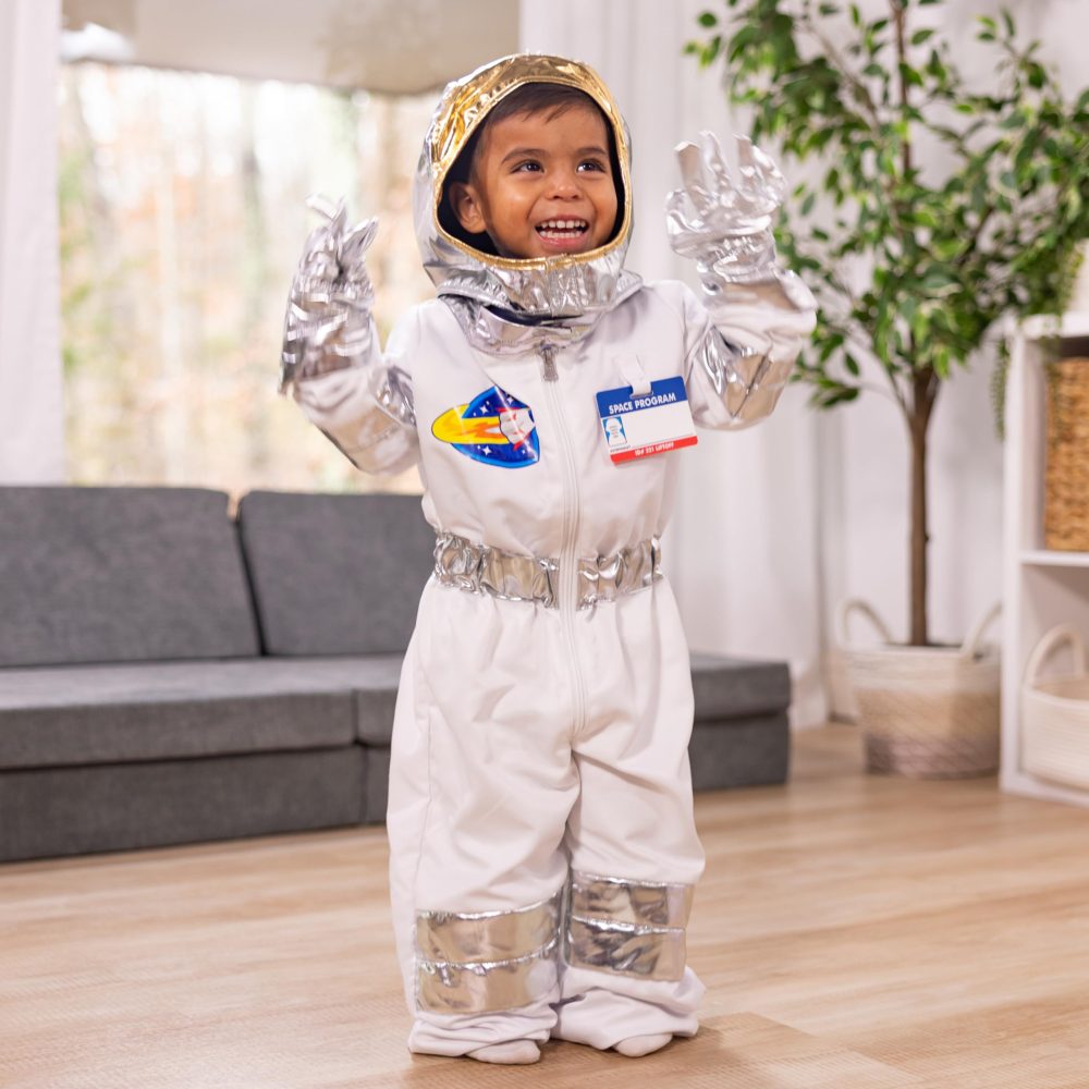 Melissa & Doug Kids Astronaut Costume Role Play Toys | Fancy Dress for Kids & Toddlers | Astronaut Costumes for Kids | Kids Dressing Up Clothes for Girls or Boys | Pretend Play Gifts Kids Age 3-6 - Image 3