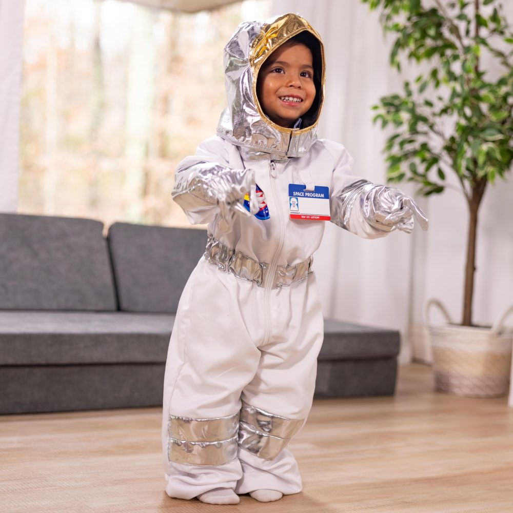 Melissa & Doug Kids Astronaut Costume Role Play Toys | Fancy Dress for Kids & Toddlers | Astronaut Costumes for Kids | Kids Dressing Up Clothes for Girls or Boys | Pretend Play Gifts Kids Age 3-6 - Image 8