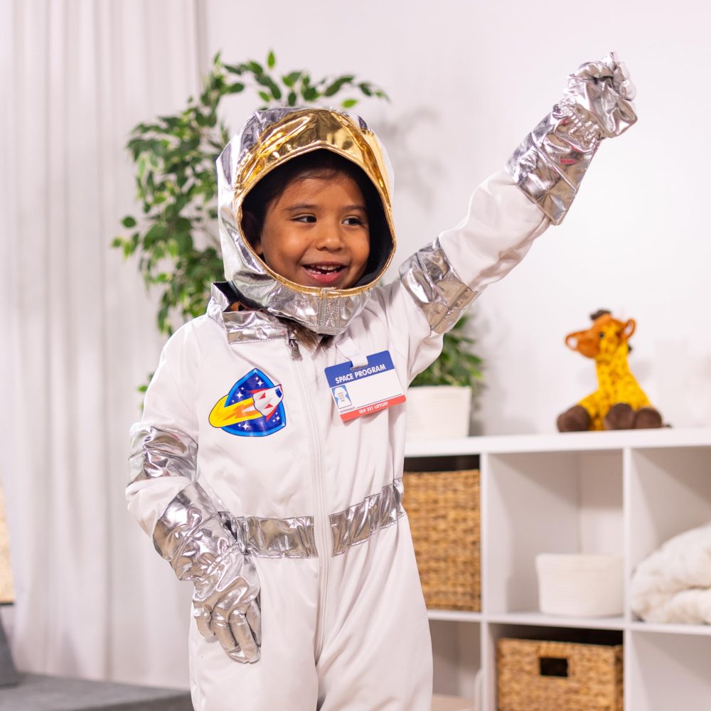 Melissa & Doug Kids Astronaut Costume Role Play Toys | Fancy Dress for Kids & Toddlers | Astronaut Costumes for Kids | Kids Dressing Up Clothes for Girls or Boys | Pretend Play Gifts Kids Age 3-6 - Image 9