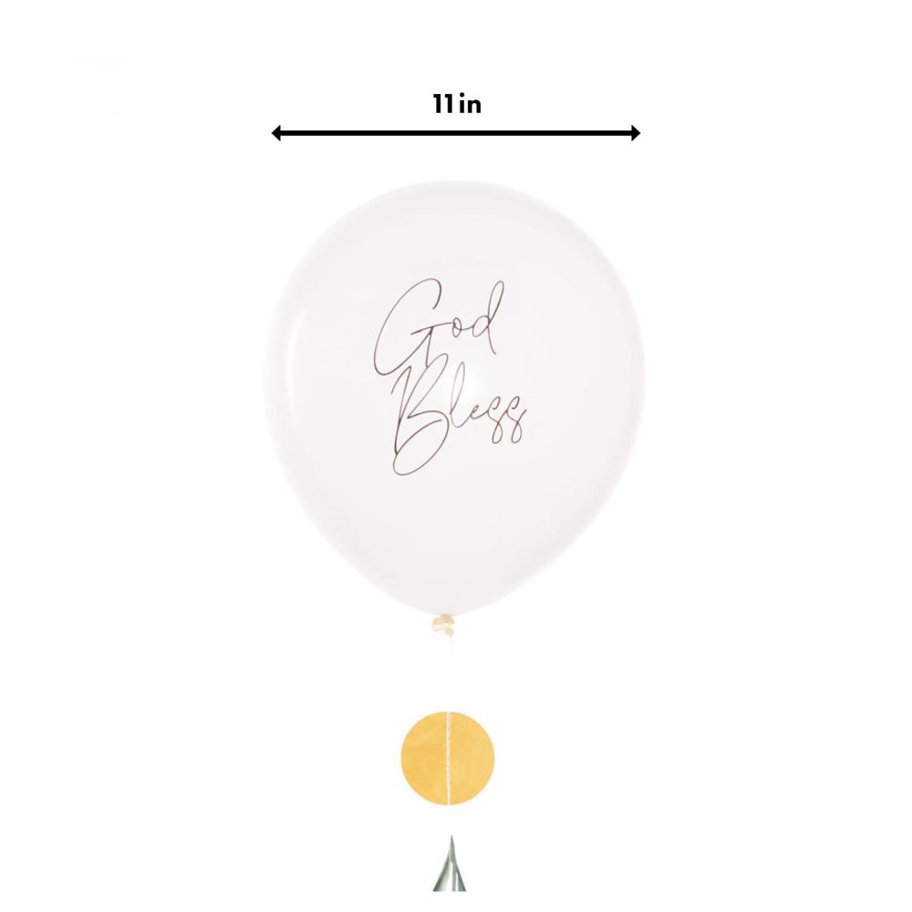 Amscan 9915641 Botanic Cross Godbless Balloon Kit- 4 Pack - Image 4