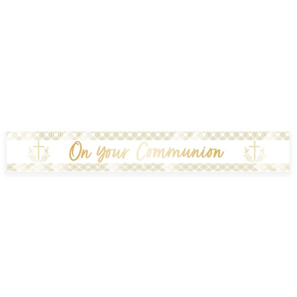 Amscan 9915739 Botanical Communion Foilbanner - Image 3