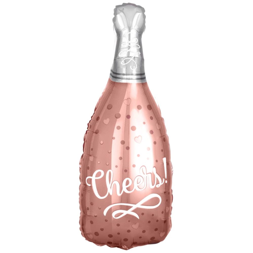 Rose Gold Bottle Foil Balloon, 90cm