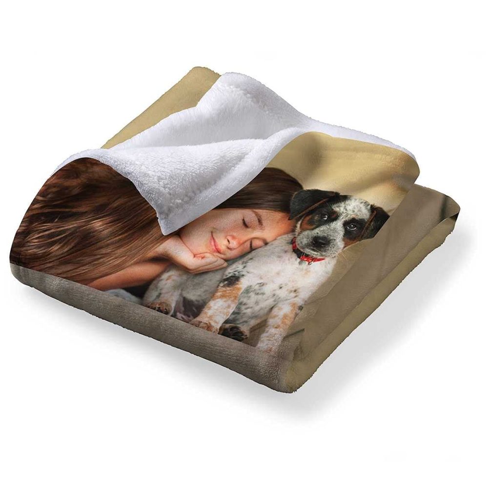 LNM Personalised Valentines Gifts for Her and Him, Personalised Blankets Adults, Customised Blankets with Photos, Custom Photo Blanket, Picture Blanket, Personalised Gifts for Women and Men - Image 3