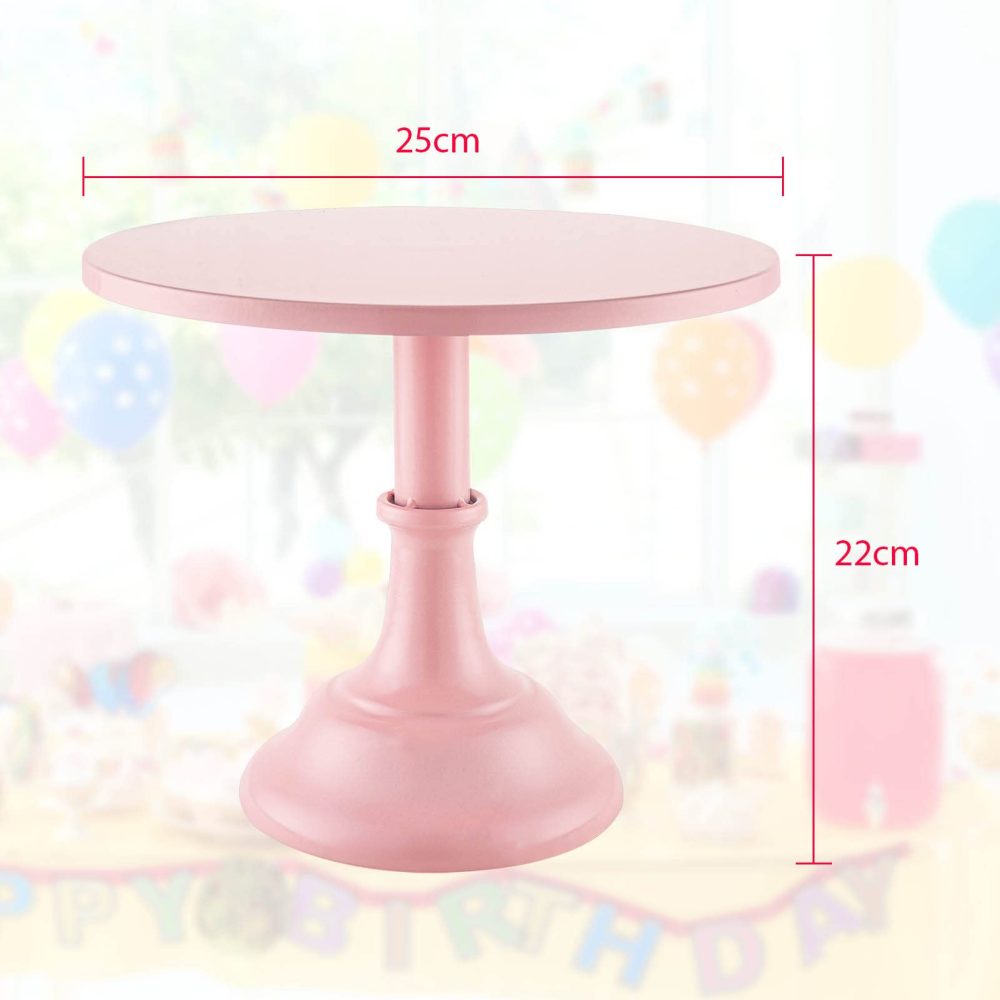 Youyijia Iron Cake Stand 10 Inch Round Cake Plate Pedestal Modern Dessert Display Cupcake Stand with Pedestal for Party Baby Shower Wedding Birthday - Image 7