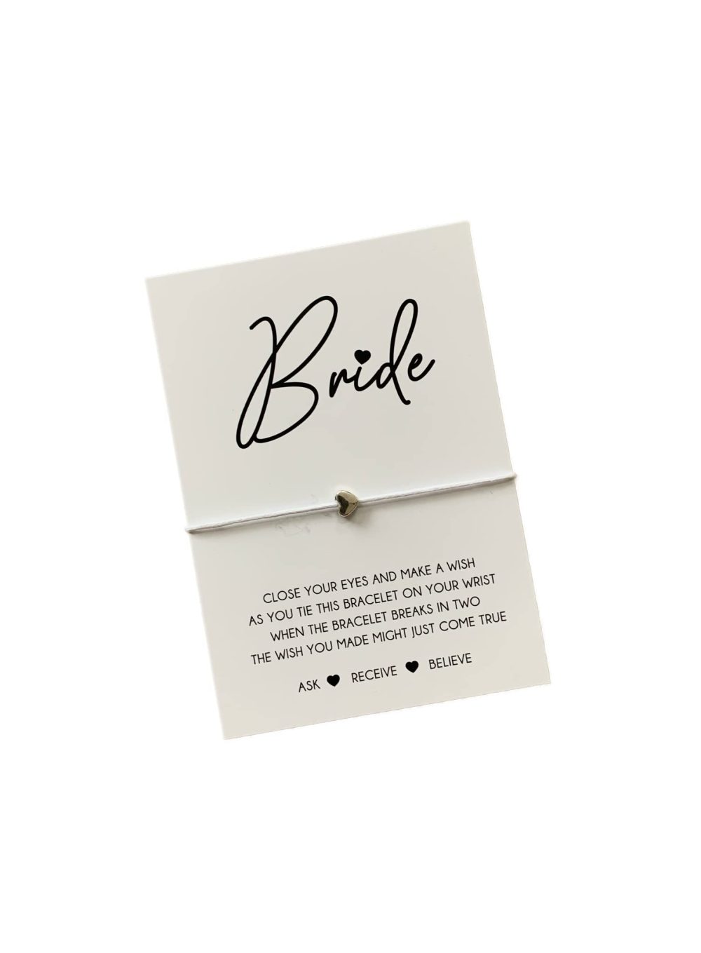 Bride wish string bracelet | Gift for the bride | Bride bracelet | Bride gift | Gift for bride to be | Bride to be bracelet - Image 3