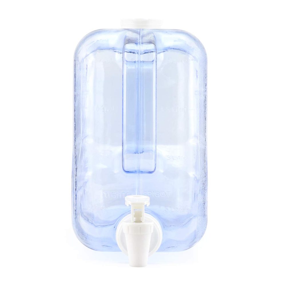 5.5 L Water Container Tap Desktop Dispenser - by Bar Amigos Plastic PETG Fridge Beverage Tank Liquid Drink Refillable Shelf Tap Great for Office Camping Juice Drinks Cocktail Holds 5.5 litres - Image 2