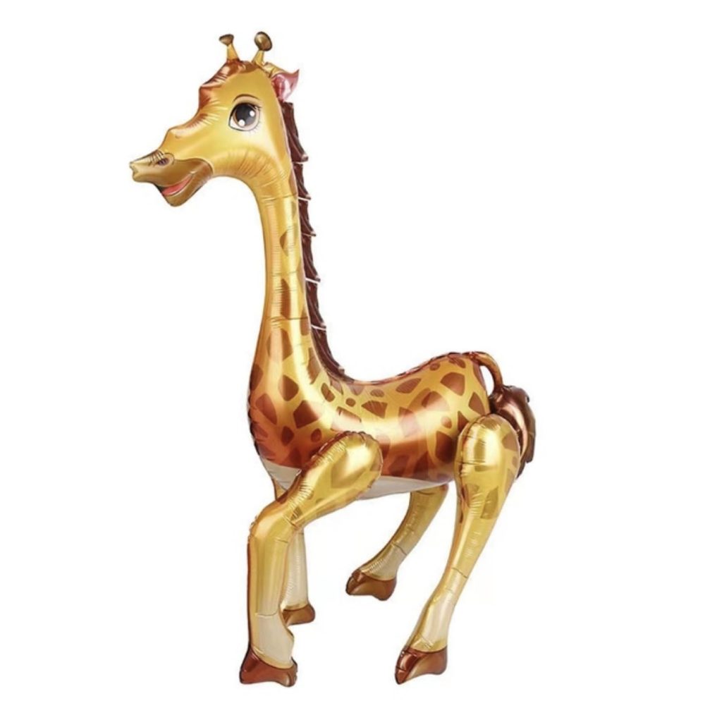 Giant Giraffe Animal Foil Balloon, 80cm