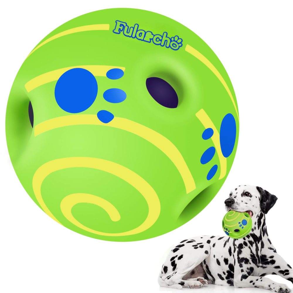 TAUCHGOE Interactive Dog Toys Squeaky Ball for Dogs Indestructible Dog Balls Toy Balls for Dogs for Relieve Anxiety and Boredom