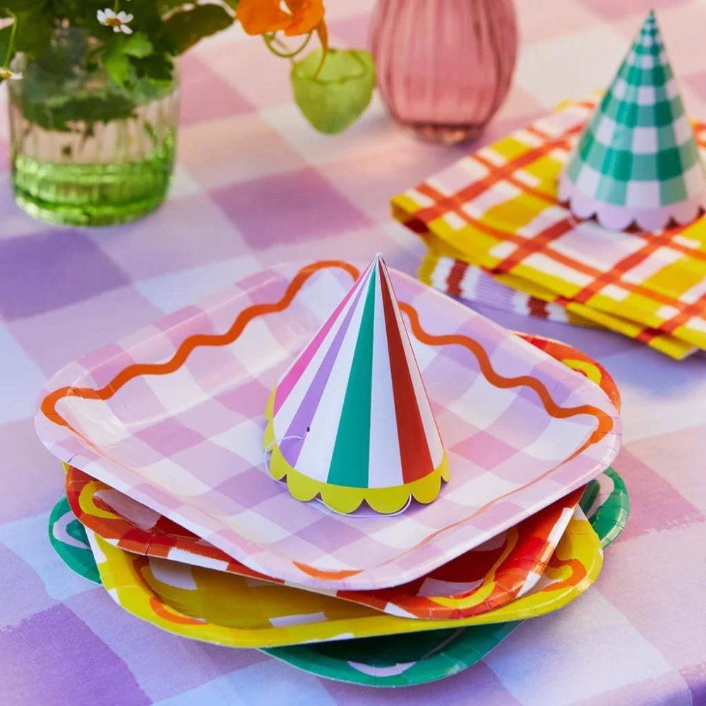 Talking Tables - Multi-coloured Paper Party Hats - Perfect for Birthdays, Parties, Baby Showers - 8 Pack,9cm - Image 6