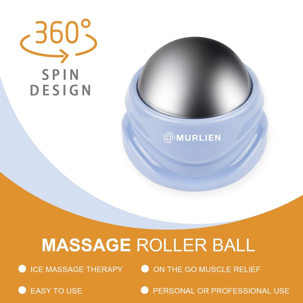 MURLIEN Ice Therapy Massage Roller Ball, Manual Massager for Deep Tissue Massage, Alleviating Muscle Tension and Pain Relief, Suitable for Neck, Back, Shoulders, Arms, Legs, Thighs etc. - Image 5