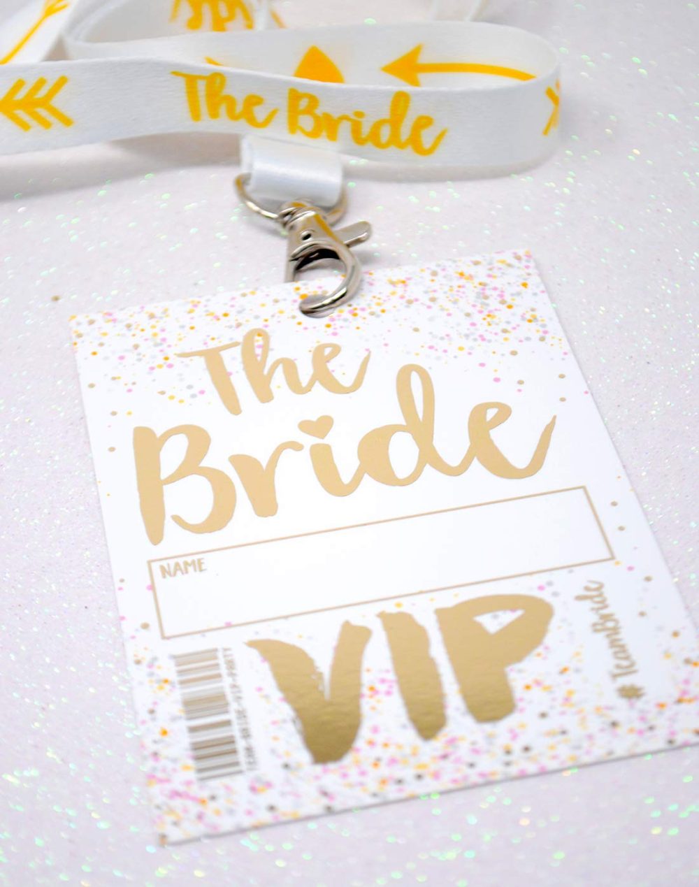 Bride To Be 4 Piece Hen Party Accessories Set ~ Bride Straw, Bride to Be Badge, Lanyard, Bride Wristband, Bride Hen Do Accessories - Image 6