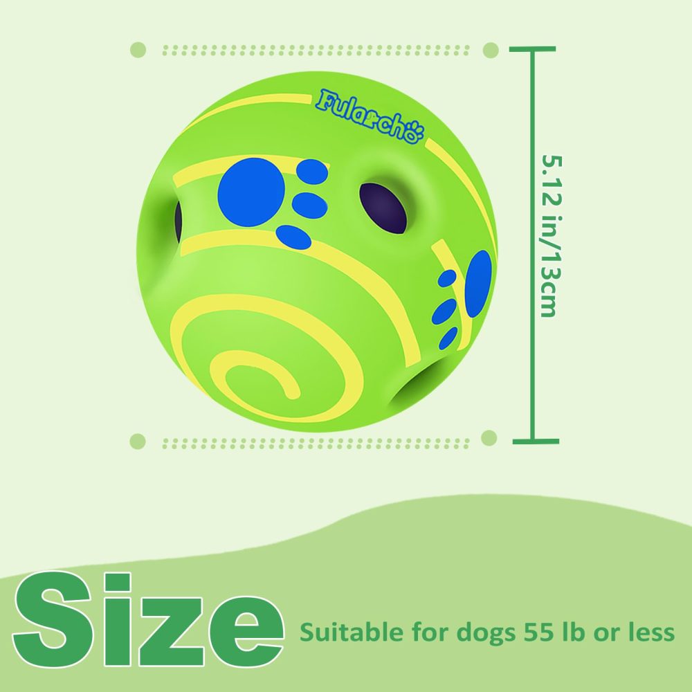 TAUCHGOE Interactive Dog Toys Squeaky Ball for Dogs Indestructible Dog Balls Toy Balls for Dogs for Relieve Anxiety and Boredom - Image 6