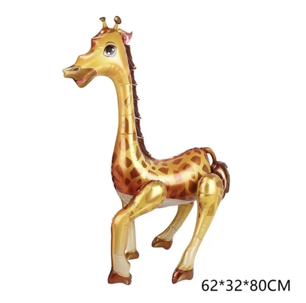 Giant Giraffe Animal Foil Balloon, 80cm - Image 2