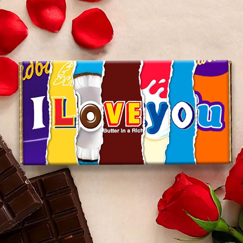 I Love You Novelty Chocolate Bar Wrapper Lovely Gift for Birthday Valentine #140 (without chocolate) - Image 4