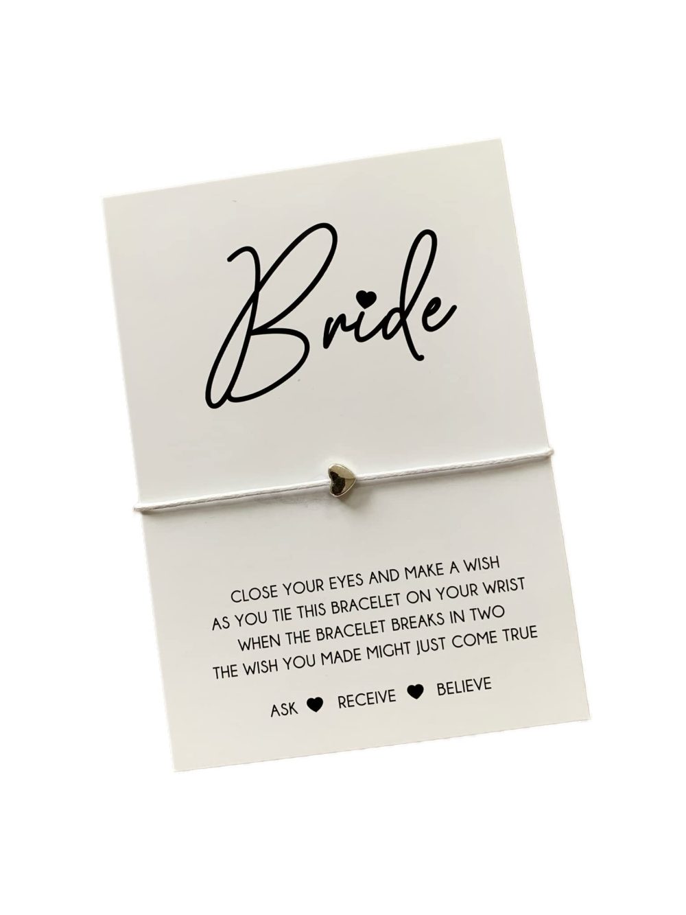 Bride wish string bracelet | Gift for the bride | Bride bracelet | Bride gift | Gift for bride to be | Bride to be bracelet