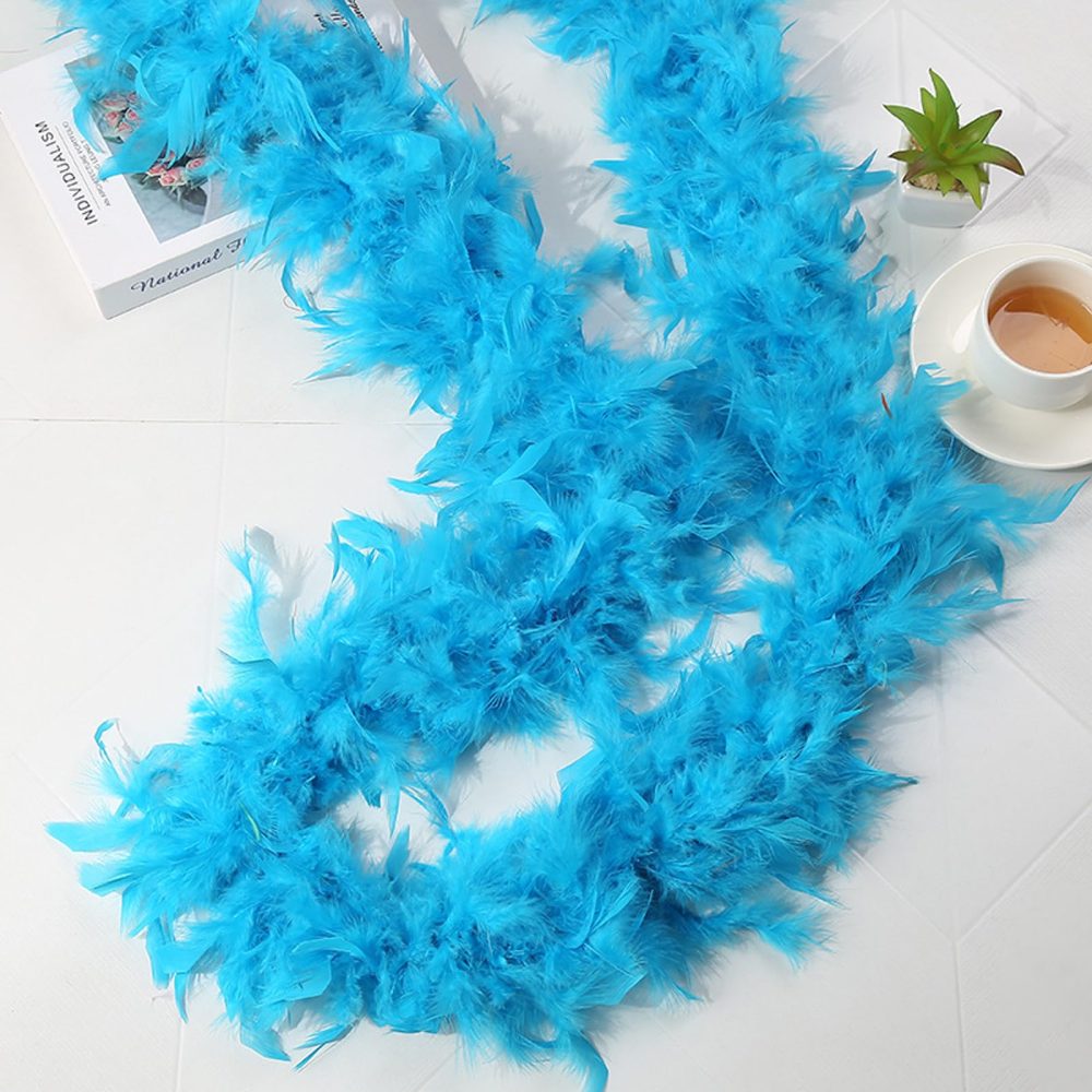 BDSHUNBF 4PCS Feather Boas, Heart Rimless Sunglasses, Crafts Feather Boa, Fancy Dress and Crafts, for Dancing Wedding Party Cosplay Halloween Costume Decoration Dress Up - Image 2