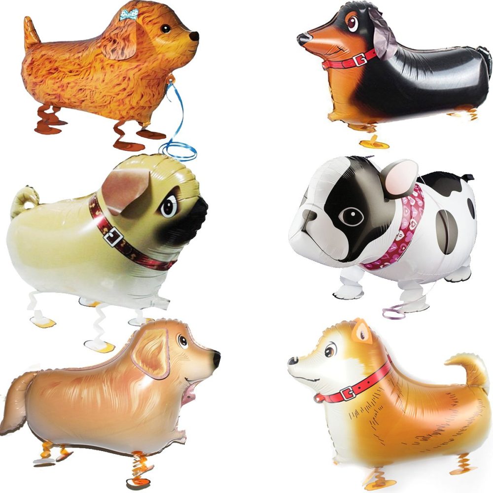 GuassLee Balloons Walking Animal Pet Dog balloons 6pcs Dog Balloon Air Walkers, Kids Gift Birthday Party Decor