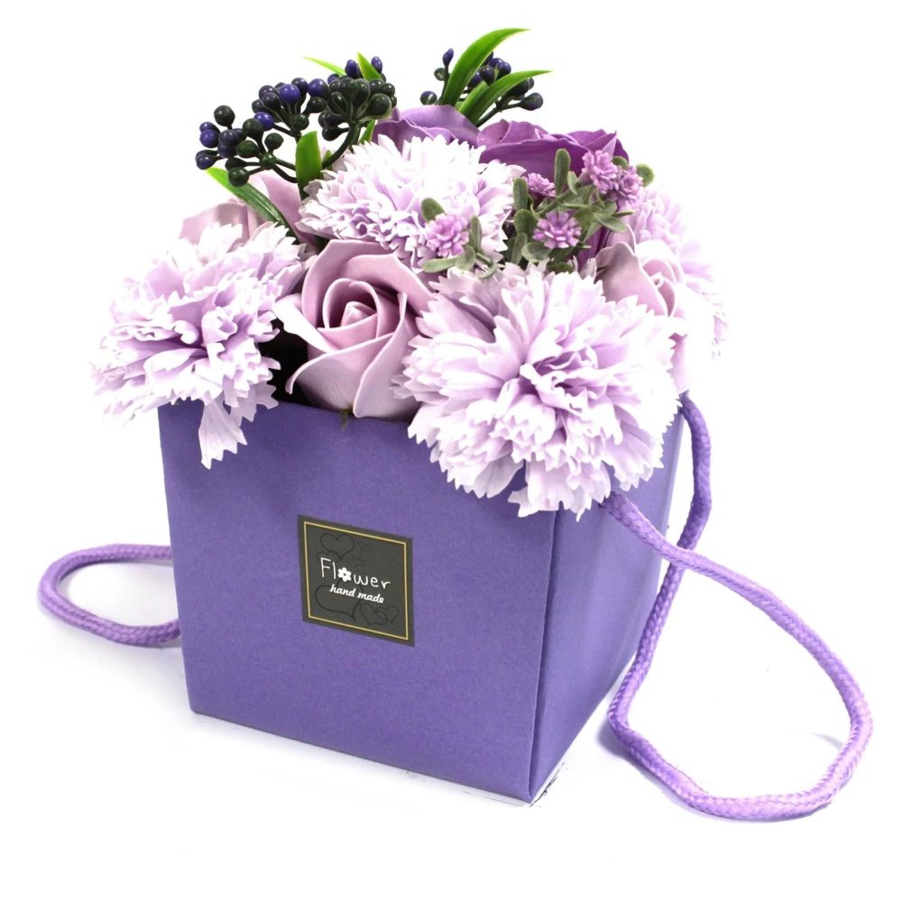 Soap Flower Bouquet - Lavender