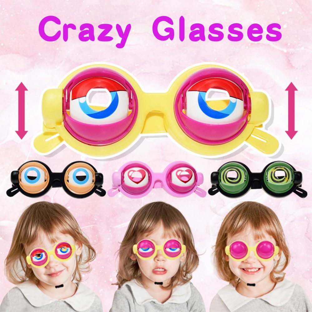 ENUOLI Funny Eyes Glasses Party Props Funny Glasses Wink Eyes Glasses Giant Eyewear Funny Costume Accessories for Halloween Adults Kids Party Favors Adult Kids Party Fancy Dress Photo Props for Party - Image 7