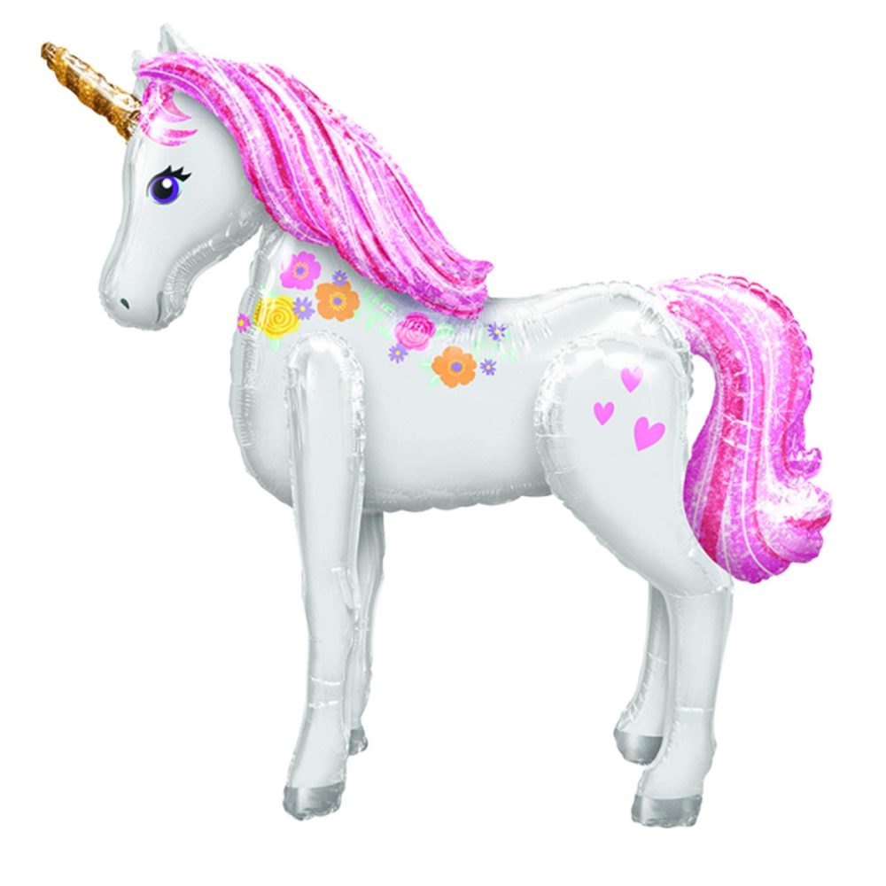 amscan 3727701 - Awk: Magical Unicorn Foil Airwalker Balloon P93 (42"/106 X 46"/116Cm)