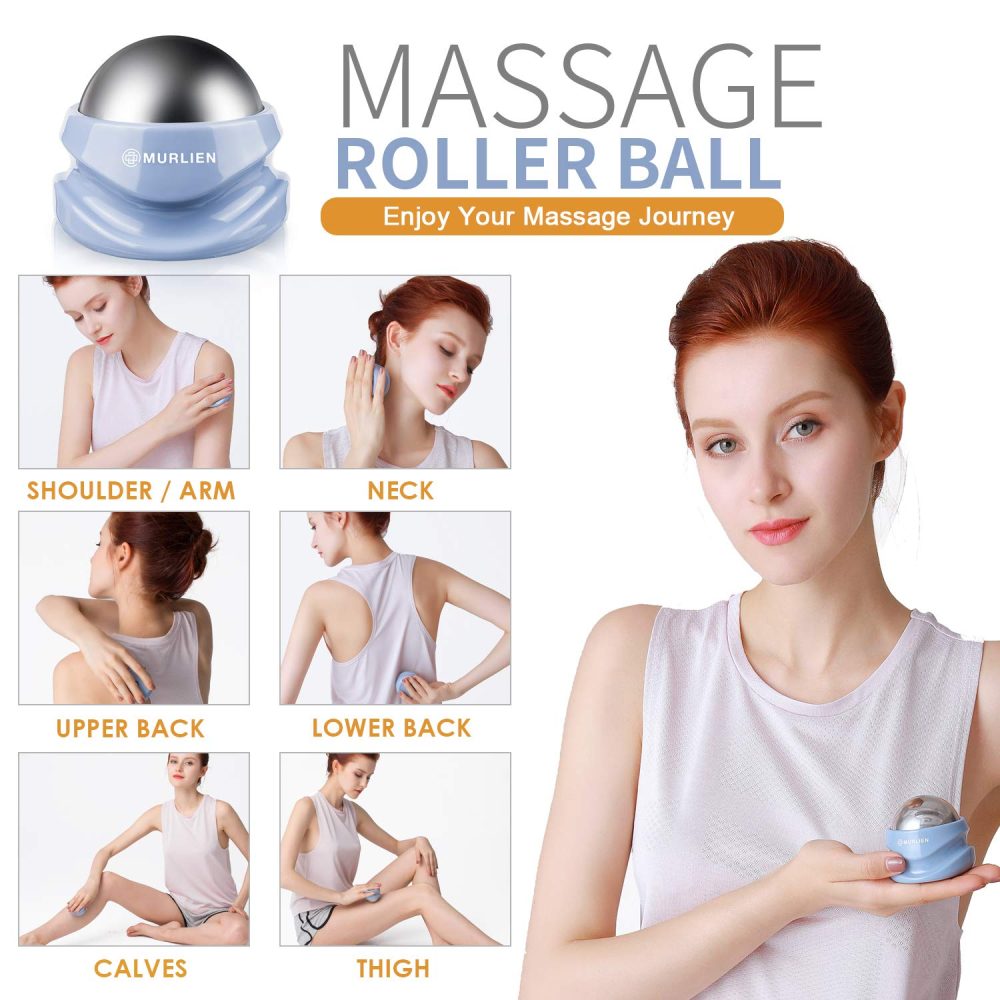 MURLIEN Ice Therapy Massage Roller Ball, Manual Massager for Deep Tissue Massage, Alleviating Muscle Tension and Pain Relief, Suitable for Neck, Back, Shoulders, Arms, Legs, Thighs etc. - Image 6