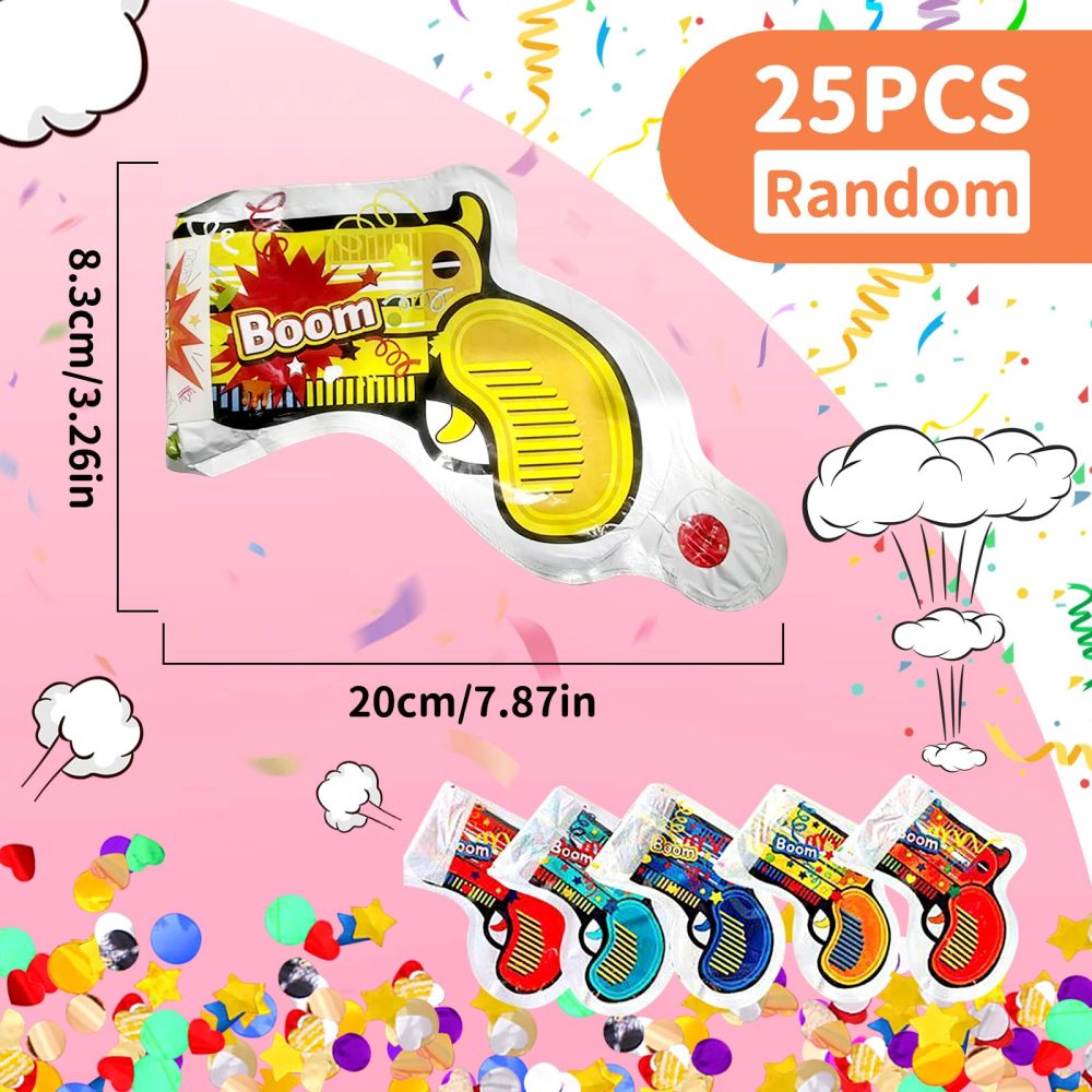 Colorich 25 Pcs Party Poppers Birthday, Confetti Cannons,Biodegradable Birthday Confetti, Party Cannon Confetti for Birthday, Wedding, New Year, Anniversary, Carnival, Christmas - Image 7