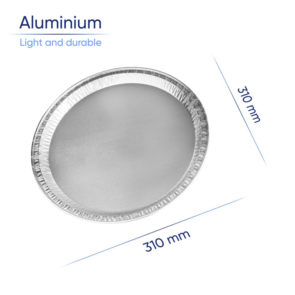 Coppice Silver Round Aluminium Foil Platters for Parties, Buffets & Entertaining | 31cm | Food Safe (10) - Image 7