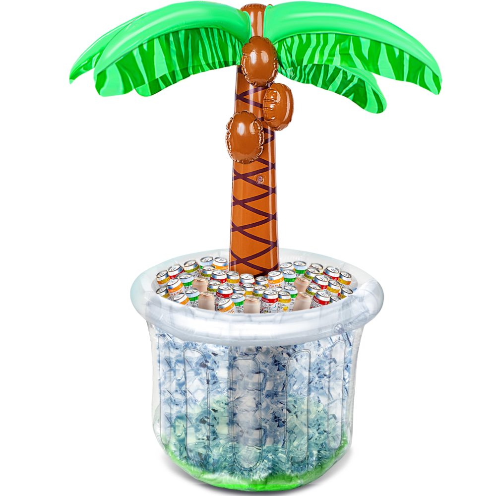 JOYIN 60" Inflatable Palm Tree Cooler, Theme Beach Party Decor, Party Supplies for Pool Party and Beach Party