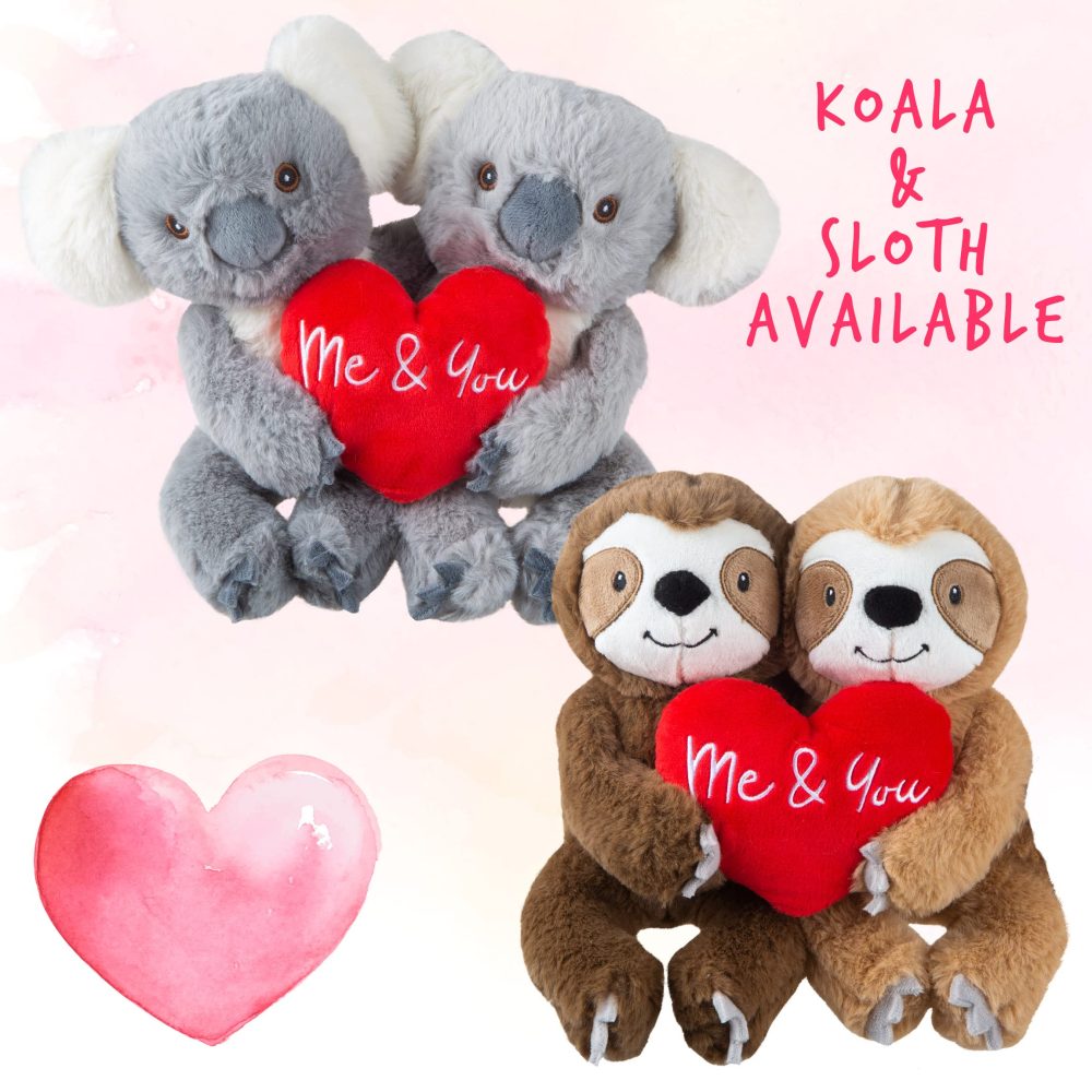 VFM - Koala Valentines Soft Toy You And Me Couple Koala Plush Toy 20cm x 18cm - Image 5