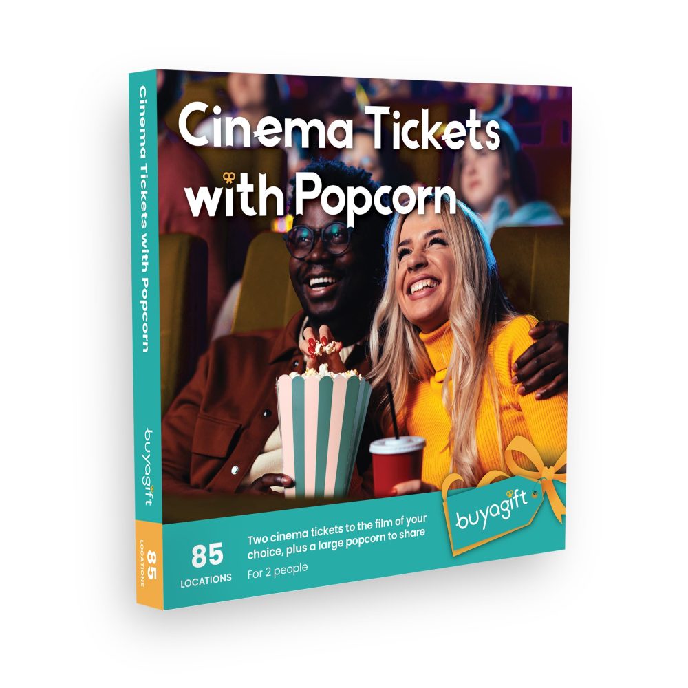 Buyagift Cinema and Popcorn Experience Box - 85 UK Movie Outings for Two