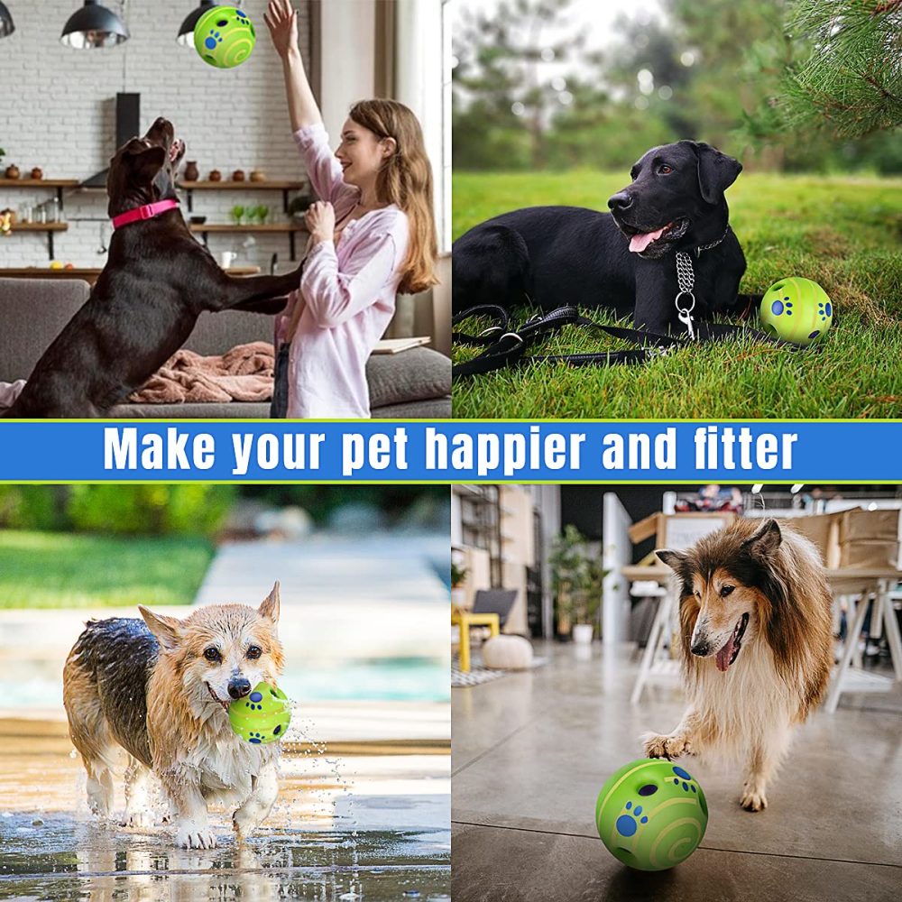 TAUCHGOE Interactive Dog Toys Squeaky Ball for Dogs Indestructible Dog Balls Toy Balls for Dogs for Relieve Anxiety and Boredom - Image 2