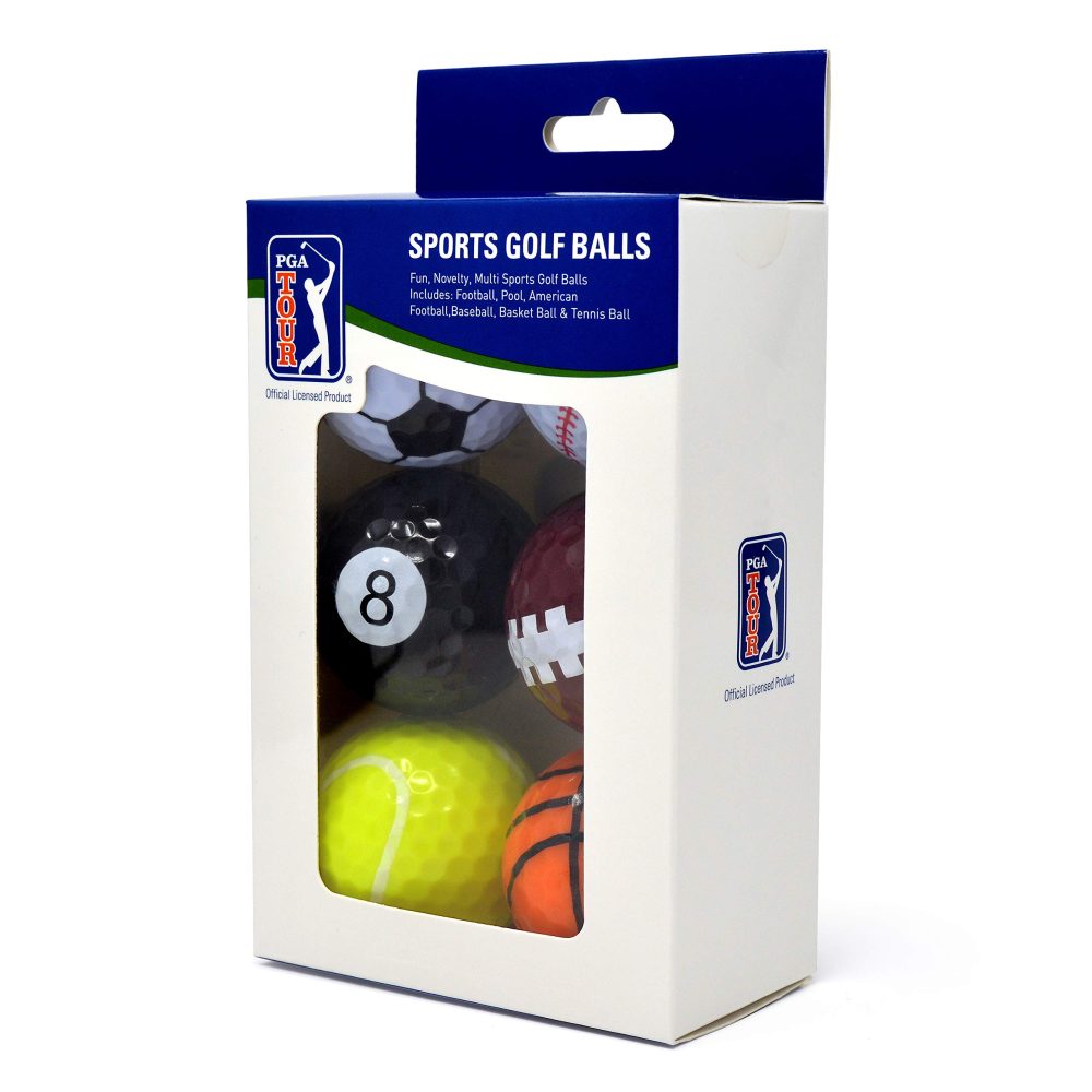 PGA TOUR Fun Sport Golf balls (Set of 6), Unisex, Multicolor - Image 3