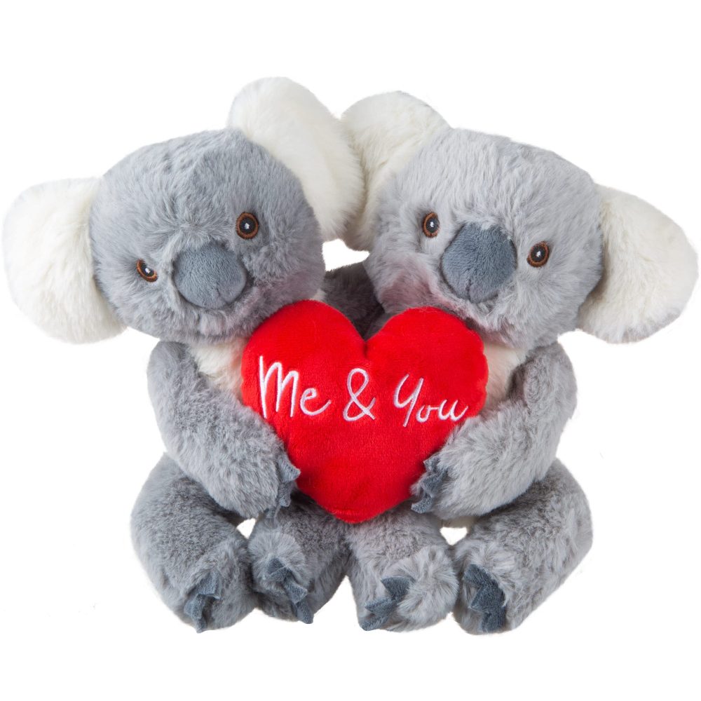 VFM - Koala Valentines Soft Toy You And Me Couple Koala Plush Toy 20cm x 18cm