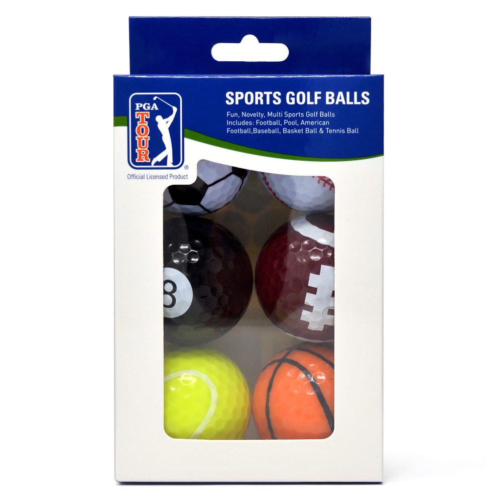 PGA TOUR Fun Sport Golf balls (Set of 6), Unisex, Multicolor - Image 4