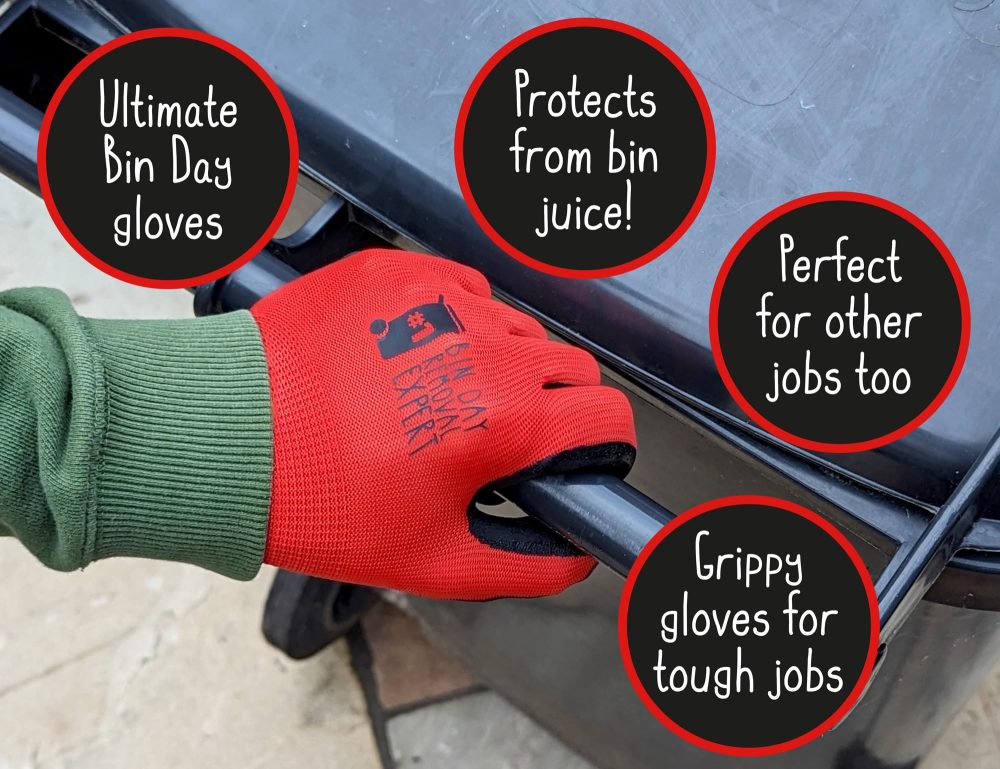 ALL THE JEST Quirky Gift for Men - Bin Day Removal Gloves - Father's Day Gifts for Men - Home Tool Kit - Gifts for Boyfriend Husband Dad - Work Gloves for DIY Gardening Hobbies Repair Jobs - Image 3