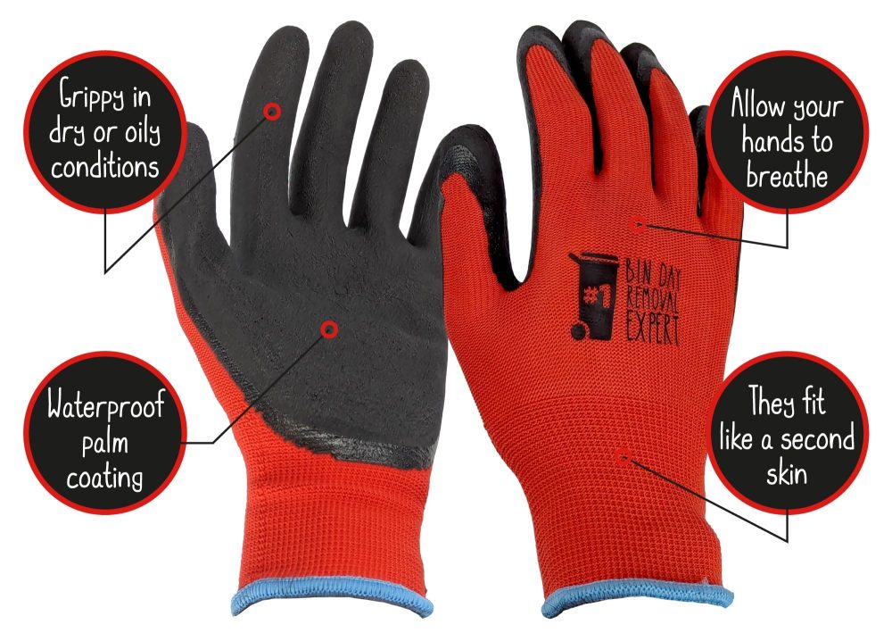 ALL THE JEST Quirky Gift for Men - Bin Day Removal Gloves - Father's Day Gifts for Men - Home Tool Kit - Gifts for Boyfriend Husband Dad - Work Gloves for DIY Gardening Hobbies Repair Jobs - Image 5