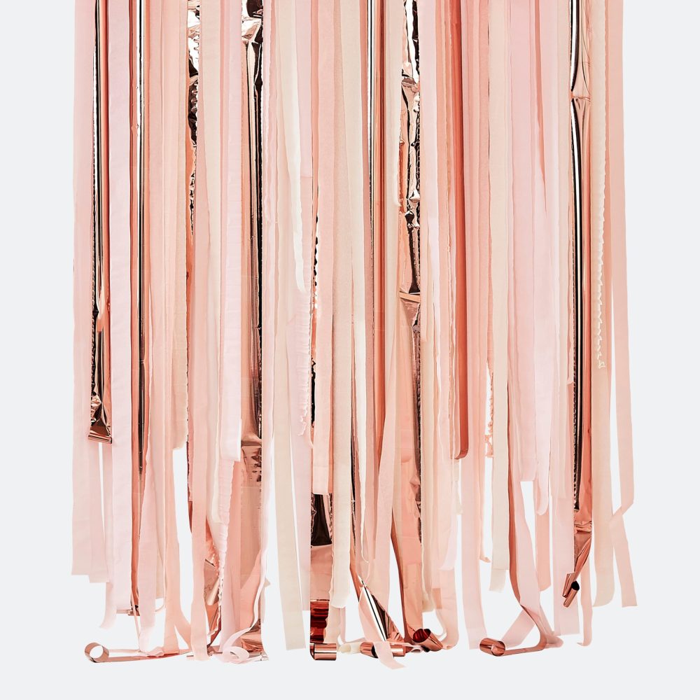 Ginger Ray Pink and Rose Gold Party Streamer Backdrop Mix - Image 4