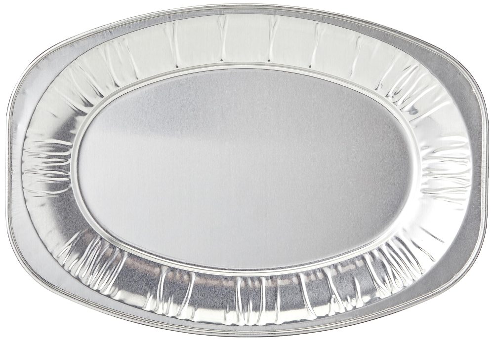 Foil Trays 14 Inch - Sandwich Platter Trays, Ideal for Catering and Events - Durable Serving Platter for Parties and Gatherings, Aluminium foil Trays (Pack of 10)