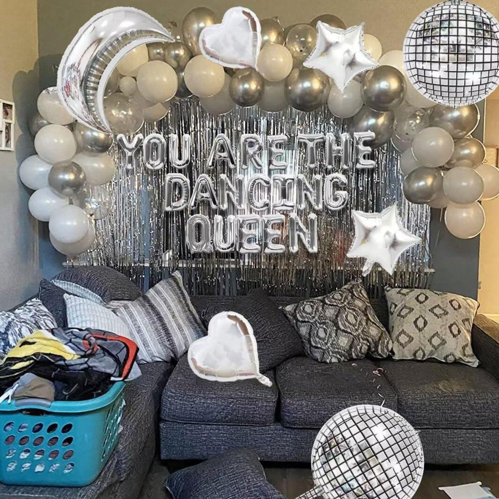 JeVenis You are the Dancing Queen Decoration You are the Dancing Queen Balloons You are the Dancing Queen Banner You are the Dancing Queen Sign 70s Disco Decoration 70s Disco Party Supplies - Image 8