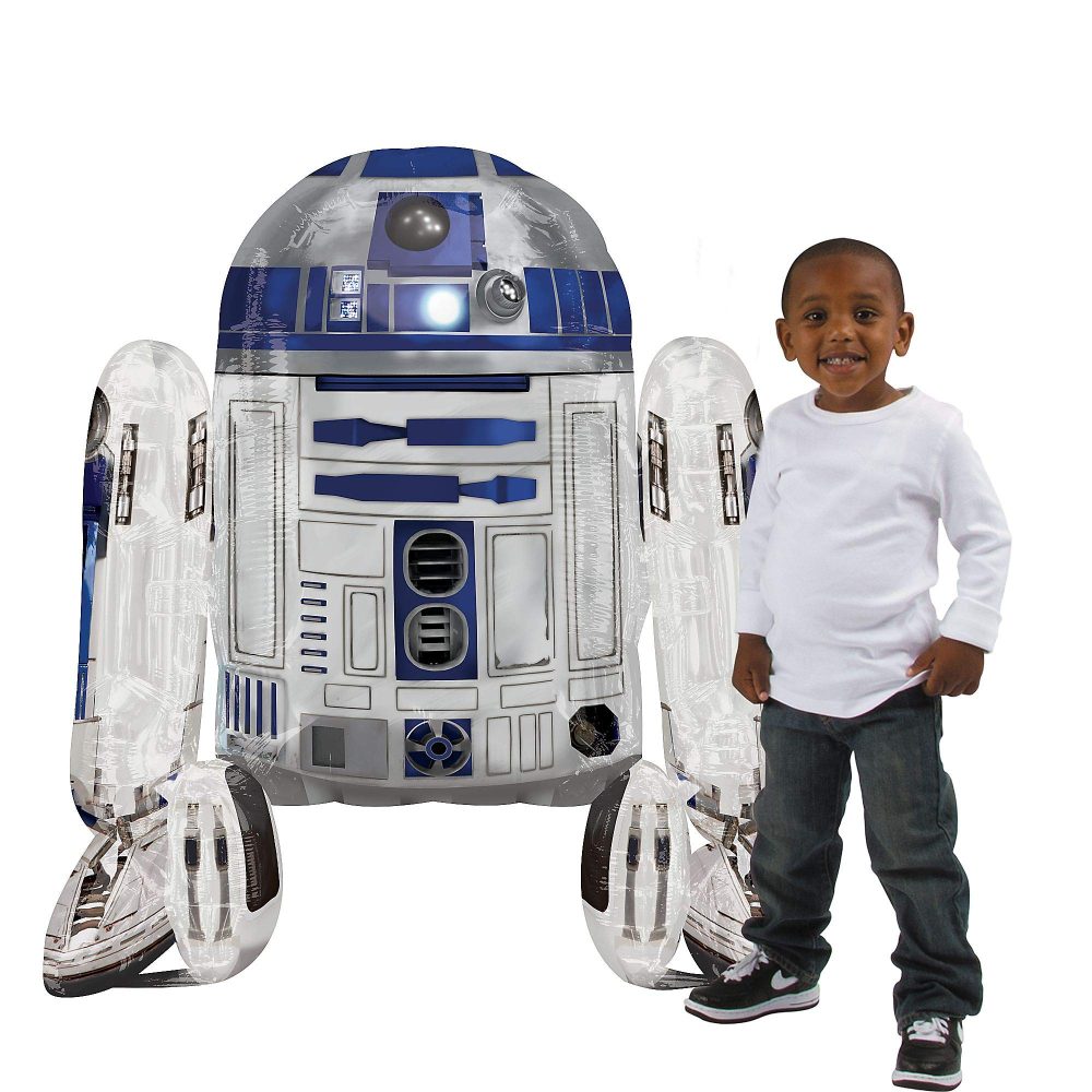 Amscan Anagram 110067-01 - Star Wars R2D2 Foil AirWalker Balloon - 34 Inch