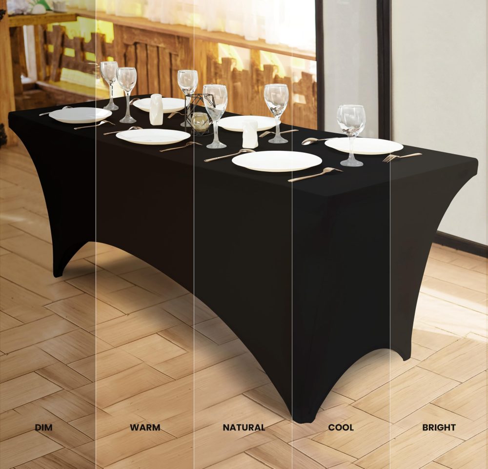 Utopia Kitchen Spandex Table Cloth 2 Pack [6FT, Black] Tight, Fitted, Washable and Wrinkle Resistant Stretch Rectangular Patio Table Cover for Event, Wedding, Banquet & Parties [183Lx76Wx76H] cm - Image 7