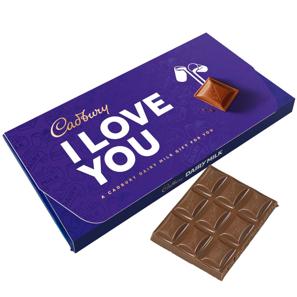 Cadbury I Love You Dairy Milk Chocolate Bar With Gift Envelope